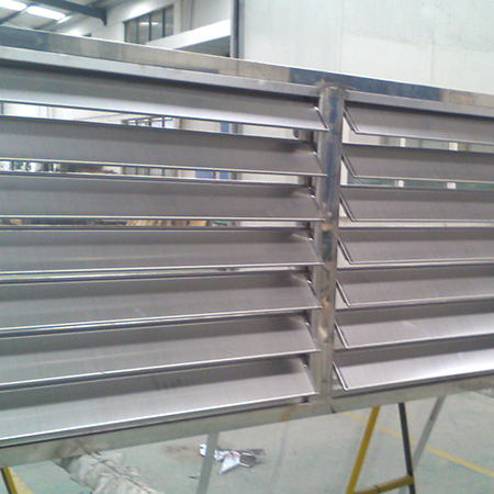 Stainless steel louver