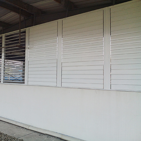 Hollow flat shutters